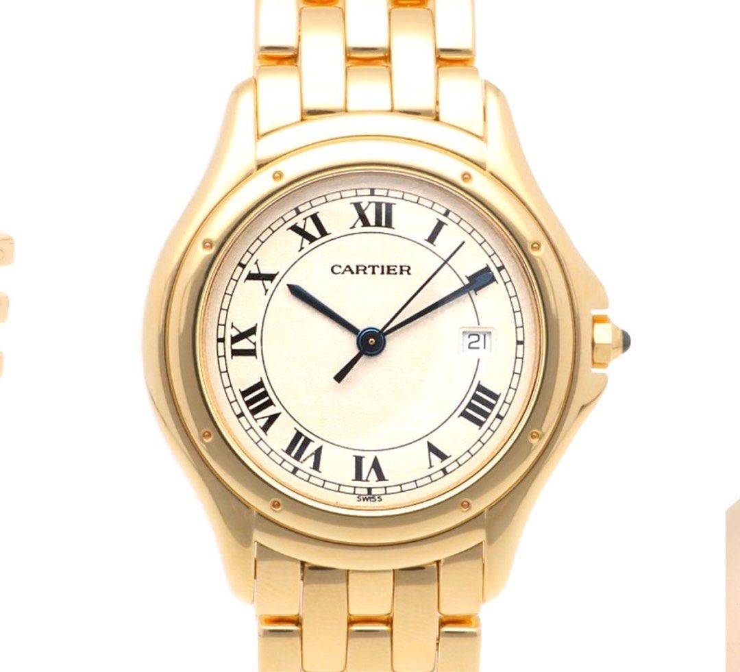 Cartier Panthere Cougar LM Wristwatch Cartier 18K 887904 Quartz Unisex 1 year warranty CARTIER Used Luxury Watches on Carousell