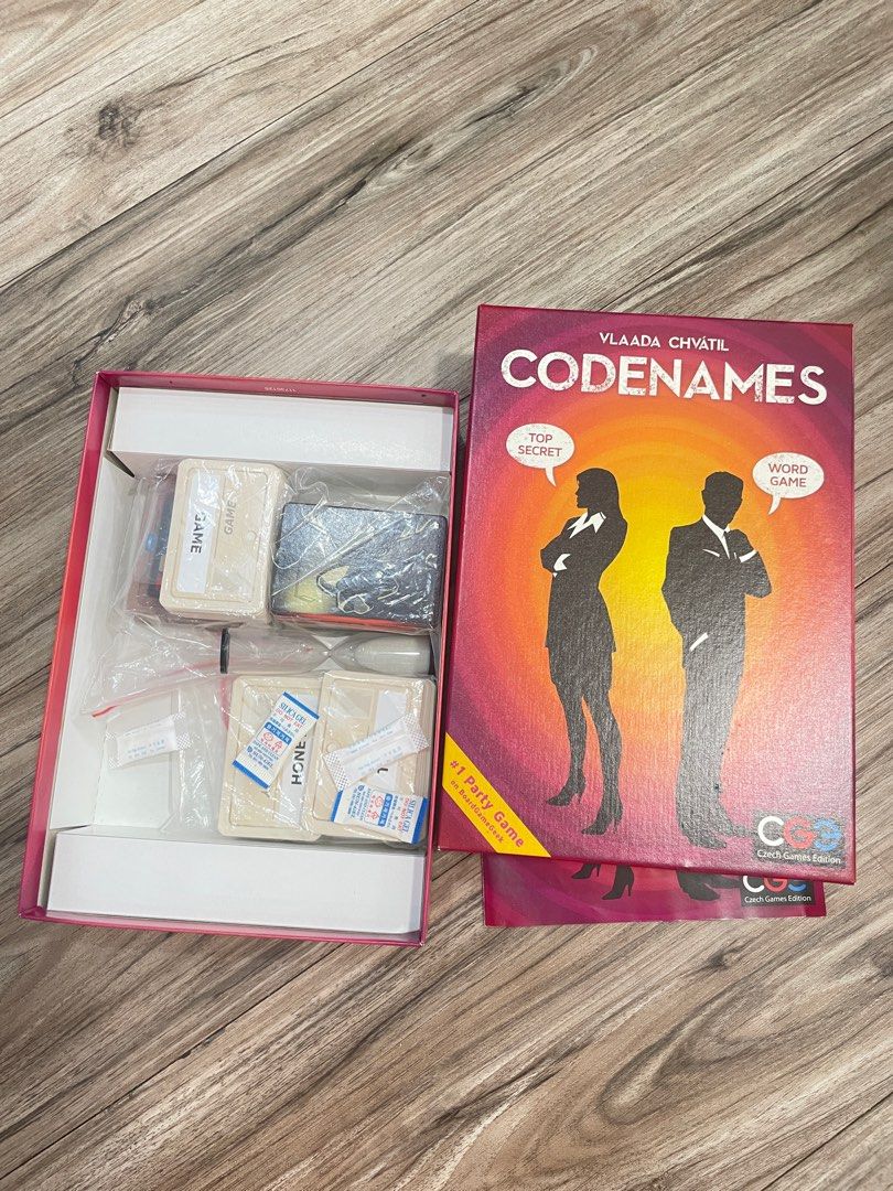 Codenames Game Box (Category: Board Games & Puzzles) located in Singapore. Submitted by chubbyx (Listing ID 1332884913, Image 1). Description: Only played a few times, selling to clear space. .