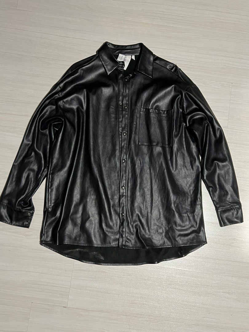 COLLUSION Faux Leather Jacket, Men's Fashion, Coats, Jackets and