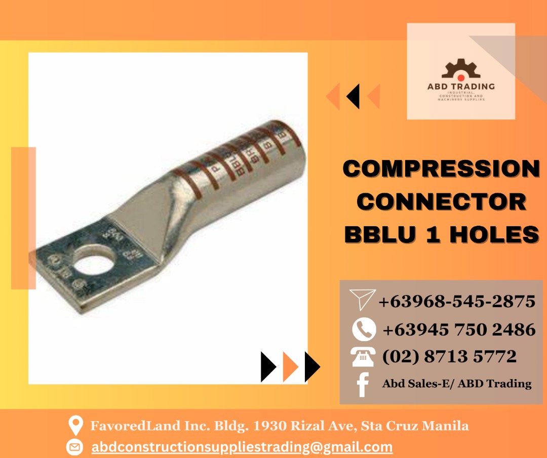 COMPRESSION CONNECTOR BBLU 1 HOLES, Commercial & Industrial ...