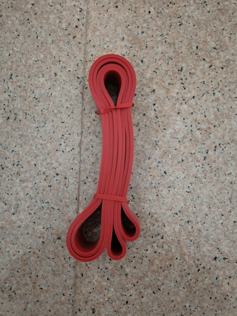 Decathlon Resistance band Red 45kg Sports Equipment Exercise Fitness Toning Stretching Accessories on Carousell