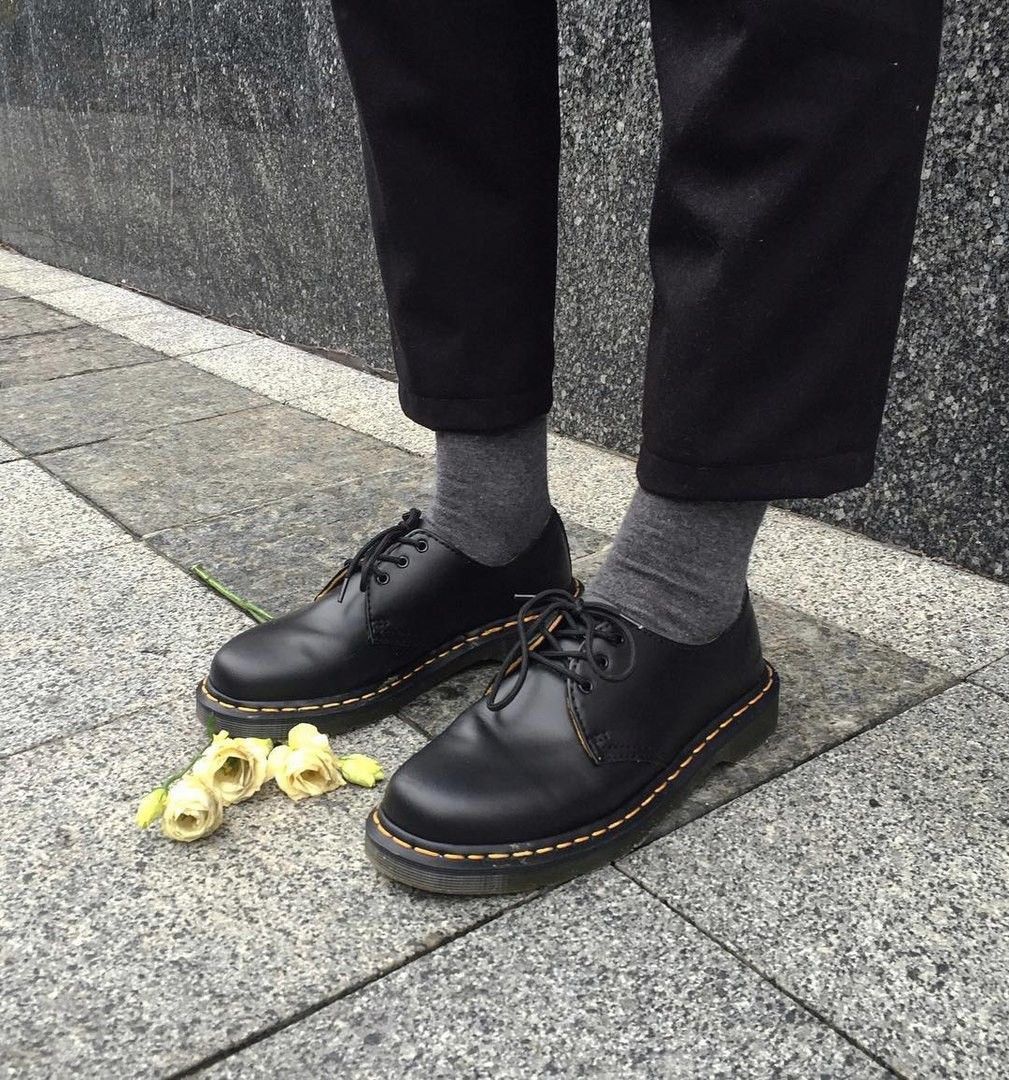 Dr. Martens 1491 Black Shoes Men s Fashion Footwear Dress Shoes on Carousell