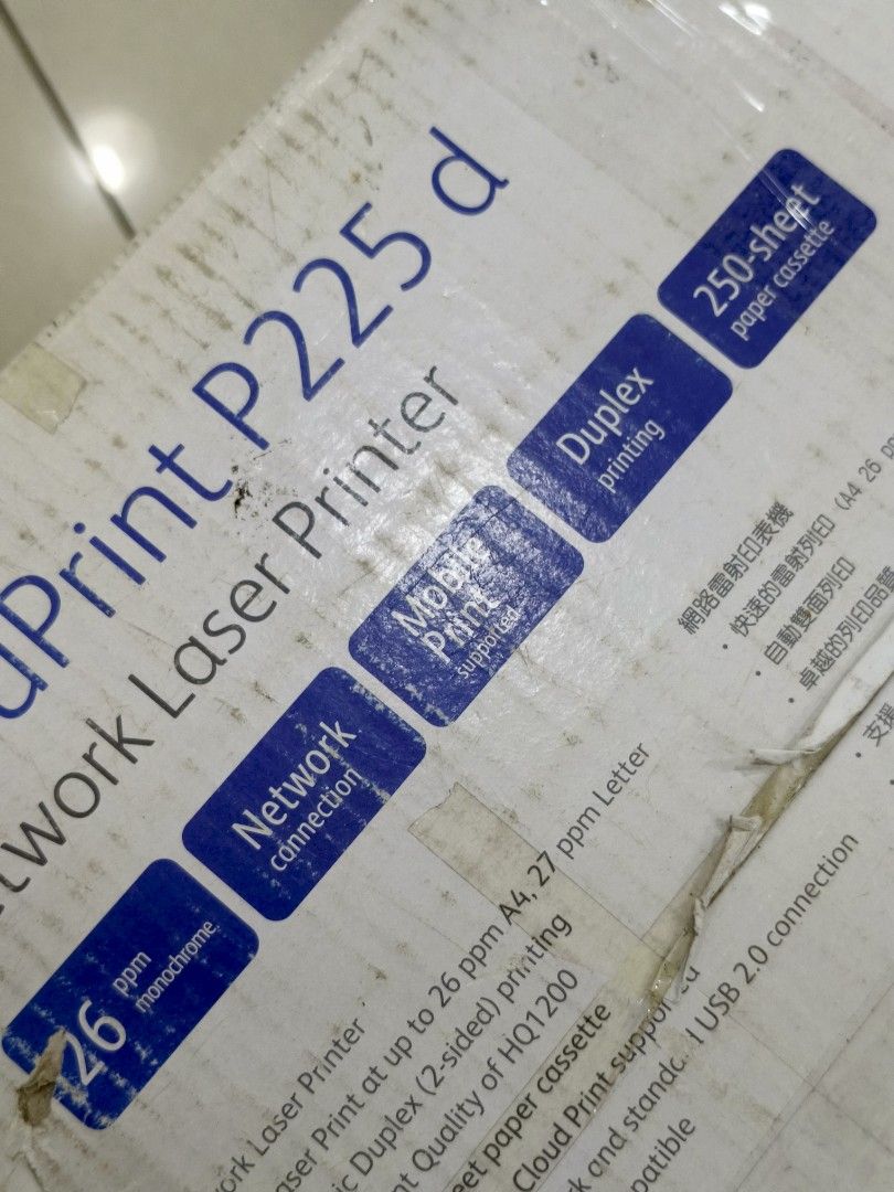 Fujixerox Laser Printer Docuprint P225d Network laser Printer (Category: Printers, Scanners & Copiers) located in Quezon City. Submitted by gadgetsun (Listing ID 1332879773, Image 3). Description: .