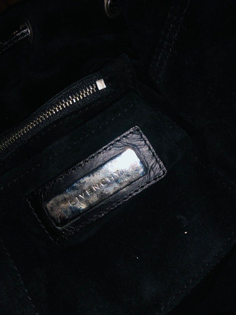Givenchy Black Drawstring Handbag (Category: Luxury Bags & Wallets) located in Las Pinas. Submitted by rarieap (Listing ID 1332951891, Image 3). Description: Selling my authentic Givenchy black drawstring handbag - Heavily used - Large size - Issues are with leather linings on the tassels due to heavy use. Please see photos for more reference. - Selling at a super low price due to the need to have these issues repaired at a bag repair shop..