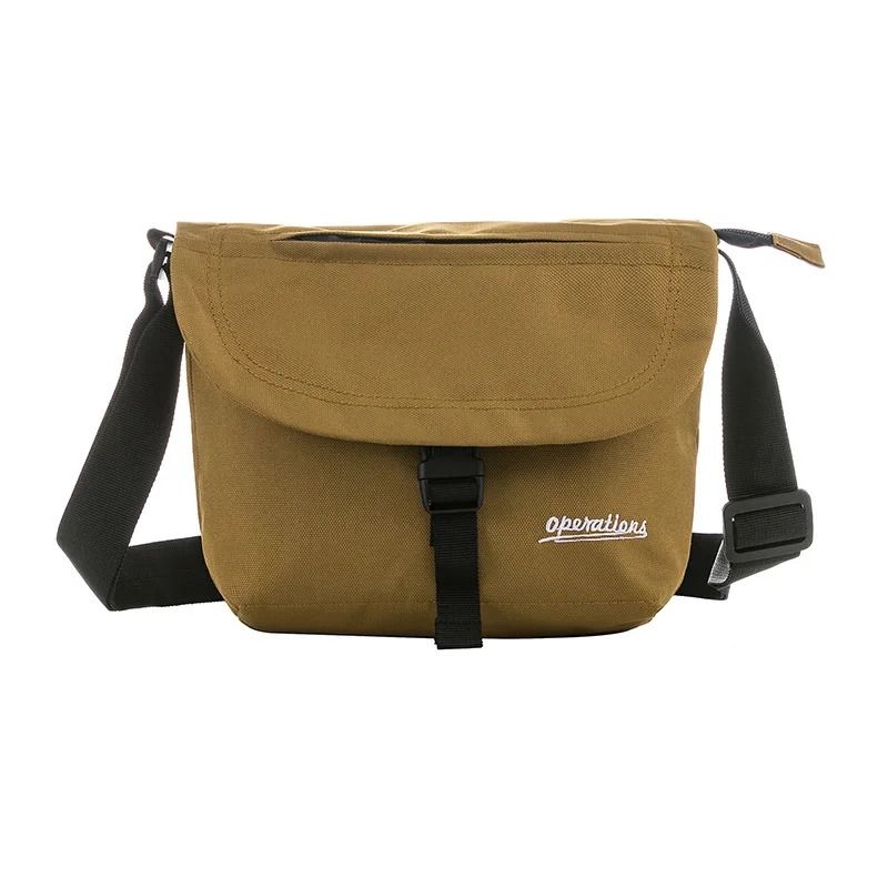 Japanese Zipper Waterproof Nylon Men‘s Bag Shoulder Square Man Bag