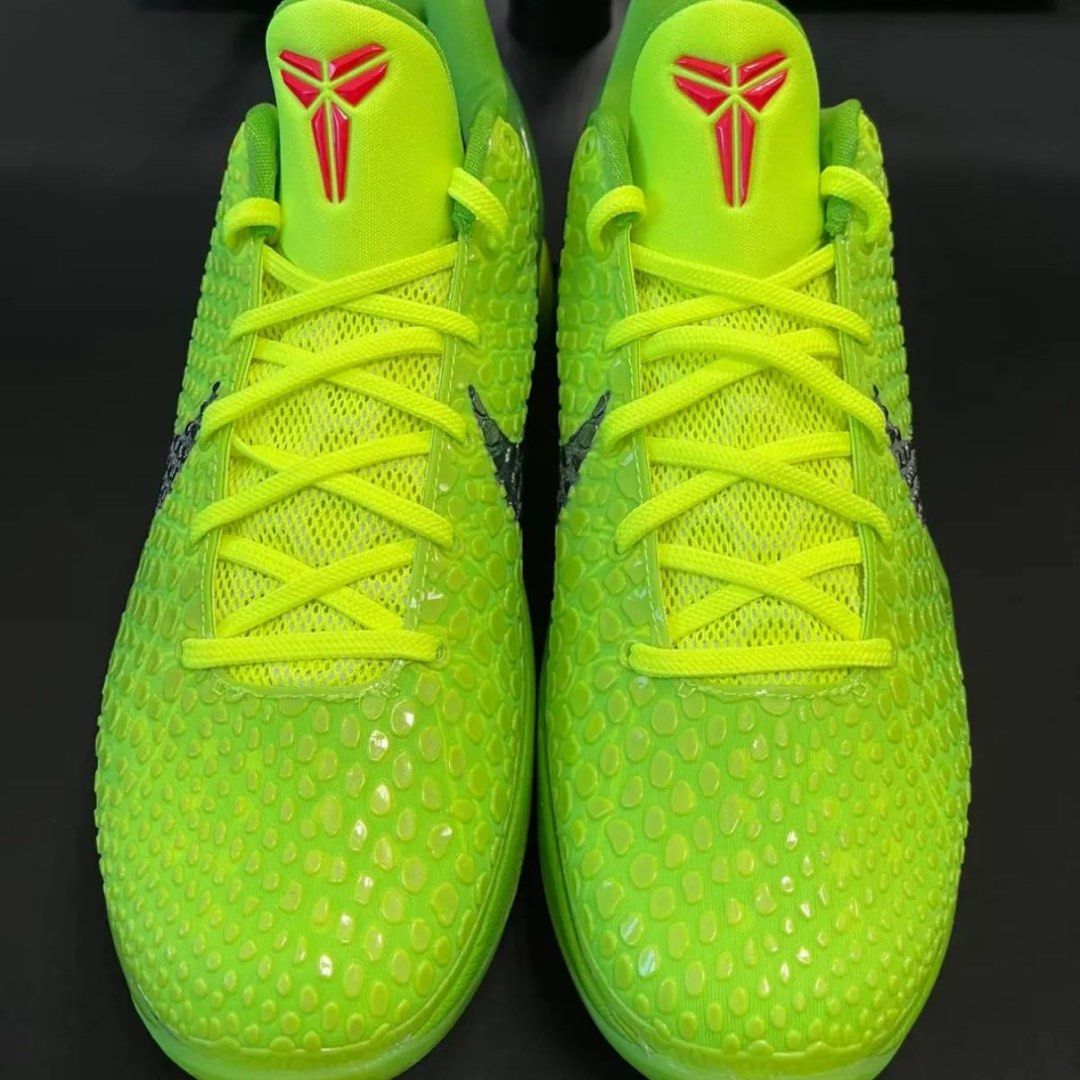 Kobe 6 Grinch (Category: Sneakers) located in Makati City. Submitted by devinwang56 (Listing ID 1332943184, Image 2). Description: size 12 no box no extra red laces S2 batch.