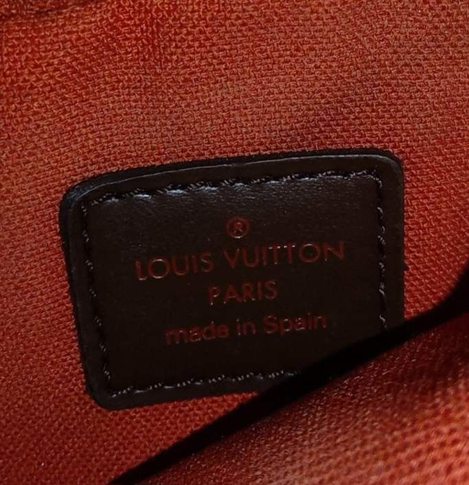 Louis Vuitton Damier Ebene (Category: Luxury Bags & Wallets) located in Taguig. Submitted by esa.agustin (Listing ID 1332862982, Image 3). Description: Original Louis Vuitton Damier Ebene Geronimo crossbody bag. With dust bag. Made in Spain..
