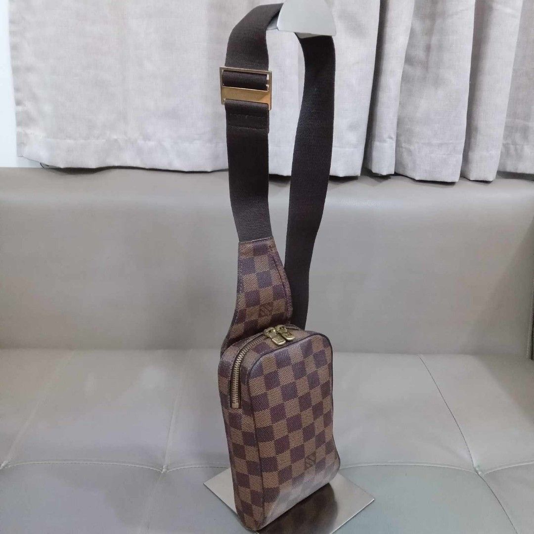 Louis Vuitton Damier Ebene (Category: Luxury Bags & Wallets) located in Taguig. Submitted by esa.agustin (Listing ID 1332862982, Image 2). Description: Original Louis Vuitton Damier Ebene Geronimo crossbody bag. With dust bag. Made in Spain..