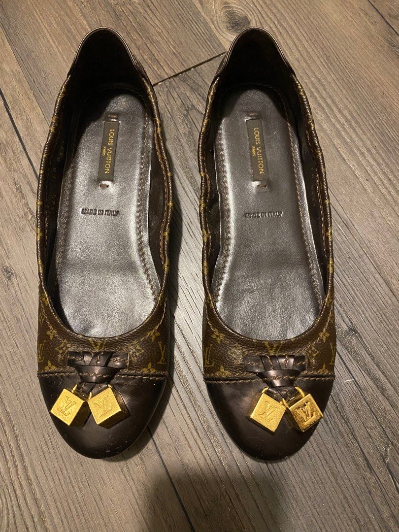 LOUIS VUITTON Monogram Canvas Lovely Ballet Flats Carousell