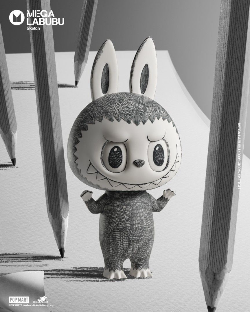 MEGA LABUBU 400% SKETCH