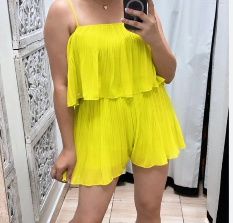 Neon green romper store