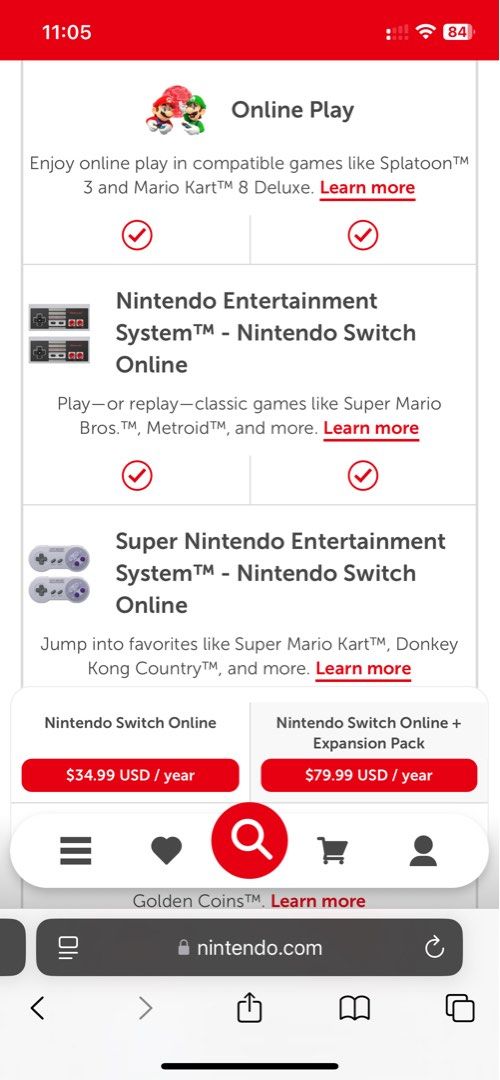 Nintendo Switch Online + Expansion Pack Family Membership, Video Gaming