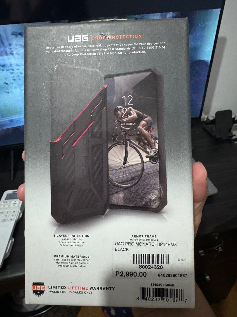 ORIGINAL UAG IPHONE 14 PRO MAX CASE (Category: Cases & Sleeves) located in Quezon City. Submitted by dnpbt (Listing ID 1332843408, Image 2). Description: Original. Rfs: phone upgrade.