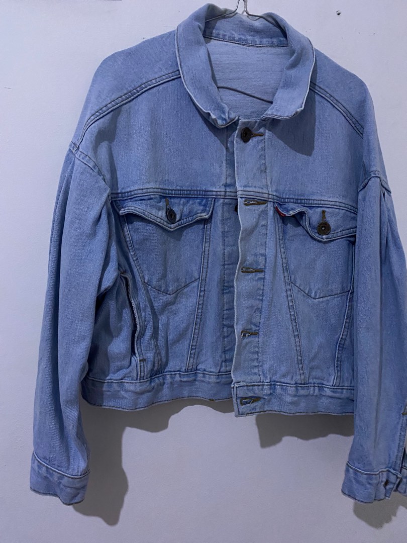 Outfitm Zayn Jacket Jeans Jaket Jeans Wanita, Fesyen Wanita