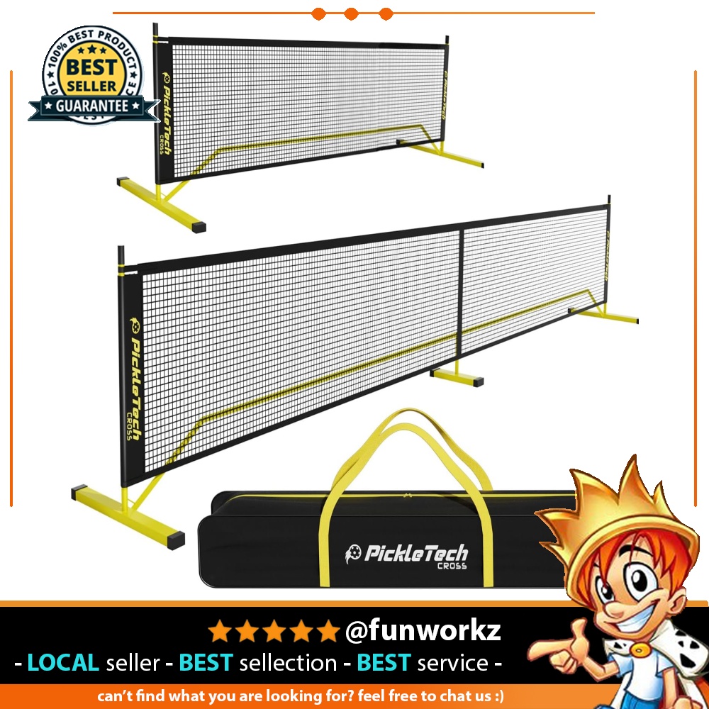 PICKLETECH 4.0 Slim Version 2in1 Portable Pickleball Nets Outdoor Game ...