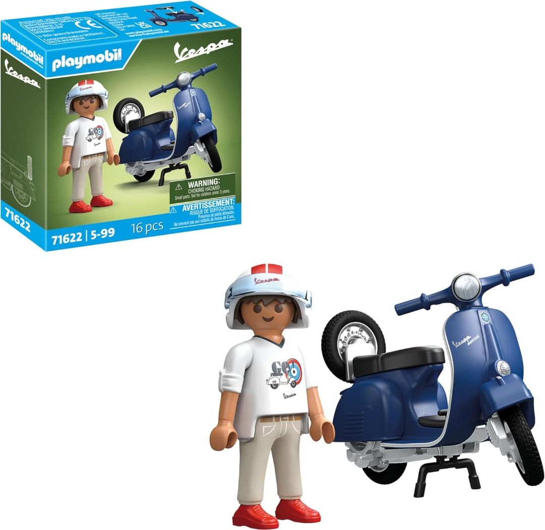 Playmobil 71622 1969 Vespa 150 Sprint Veloce blue, Hobbies Toys
