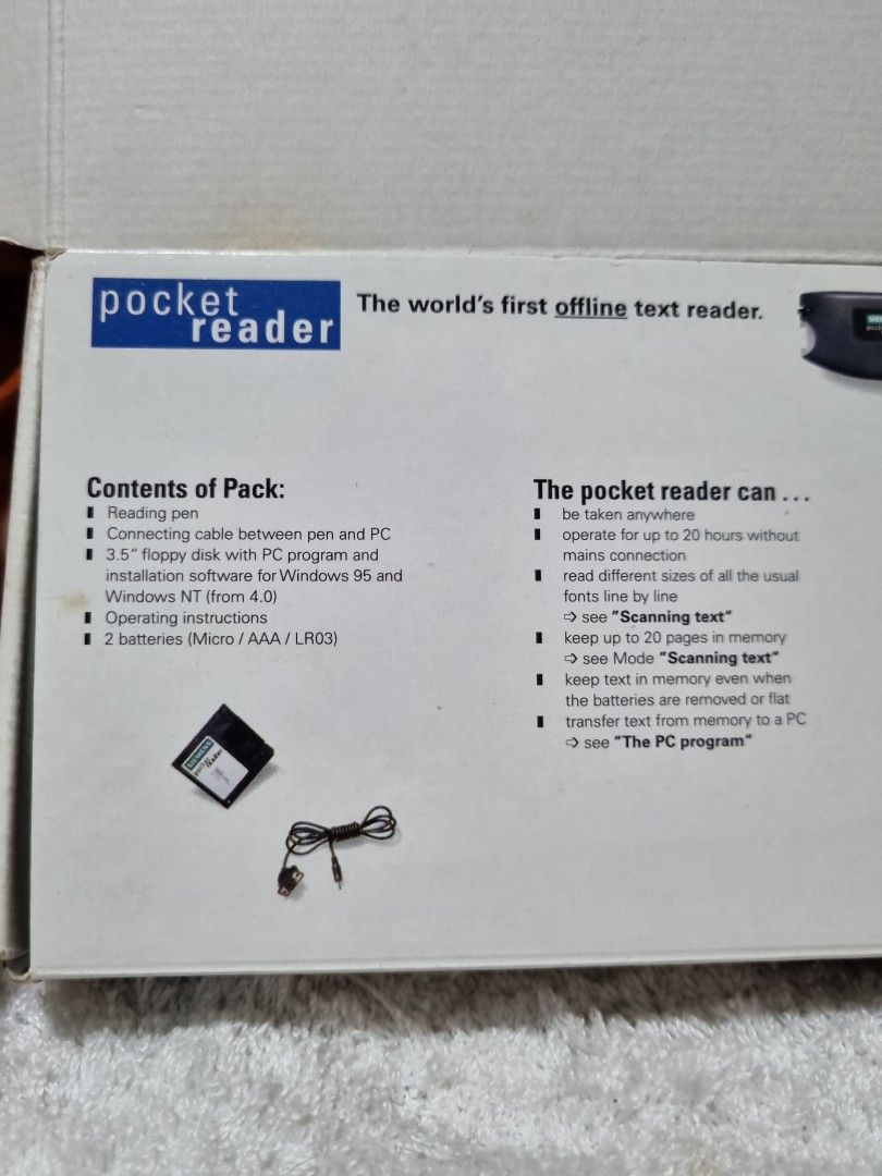 POCKET Reader (Category: E-Readers) located in Paombong. Submitted by sweetdeals0181656 (Listing ID 1332934197, Image 3). Description: As Is Item Recommended for collection purpose..