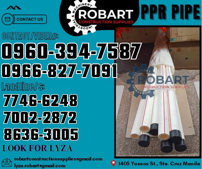 PPR Pipe PN25, Commercial & Industrial, Construction Tools & Equipment ...