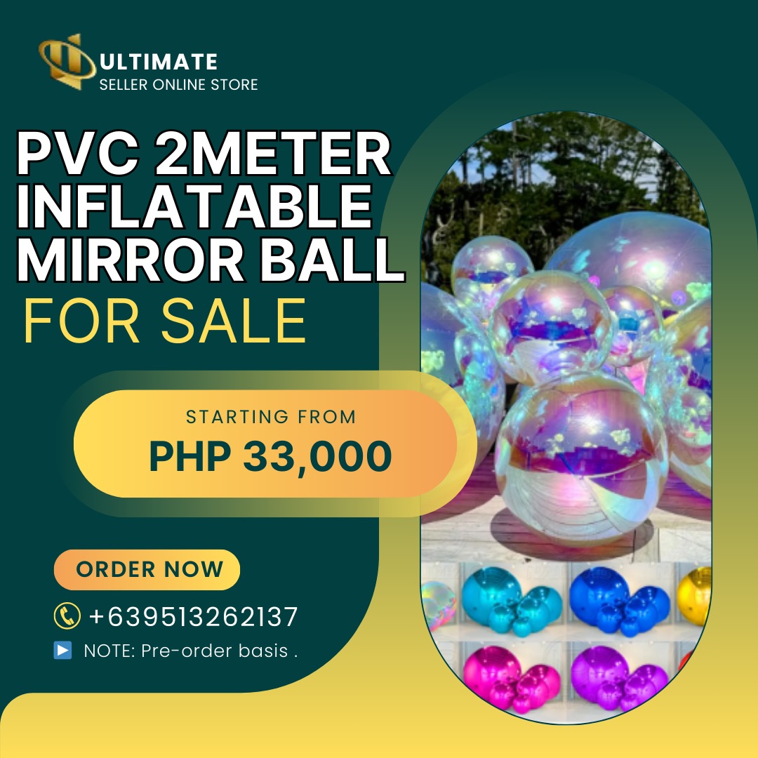 Pvc Inflatable Mirror Ball Inflatable Reflective Rainbow Air-Sealed ...