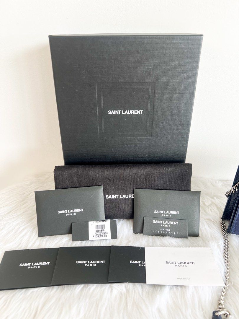 Authentic & Pre-Loved YSL Kate Croc Tassel Bag (Category: Luxury Bags & Wallets) located in Manila. Submitted by fiefie_ (Listing ID 1332839403, Image 2). Description: Rank A 100% Authentic, Bought in Greenbelt 📌 dust bag, box & price tag.