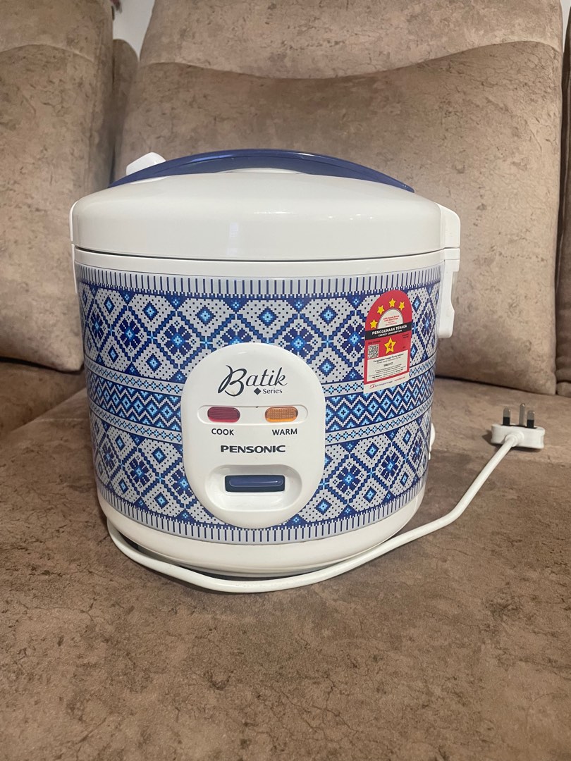 Rice cooker Pensonic batik series, TV & Home Appliances, Kitchen ...