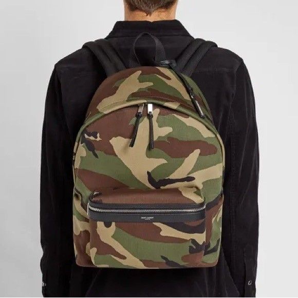 Ysl camo backpack outlet