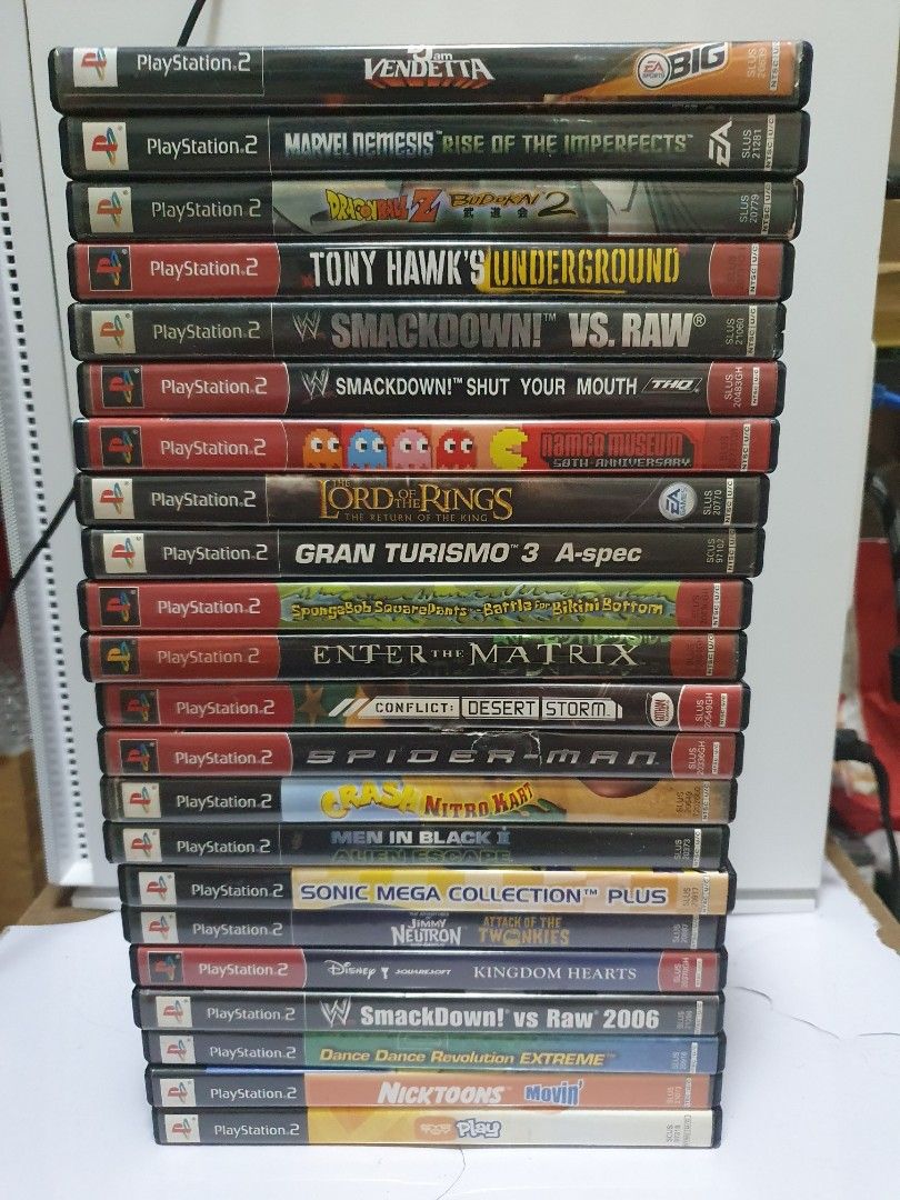 Selling 22 Original Sony PS2 Videogames and PS2 Console (Category: PlayStation) located in Quezon City. Submitted by itemsforadoption (Listing ID 1332913766, Image 1). Description: Rfs: Its 2024! Happy New Year! Hoping you have a good year ahead of you! If you have questions feel free to send a message. Though I'll most likely be able to reply from 10am to 8pm. Please be patient and understanding. Decluttering games and items that I've picked up 