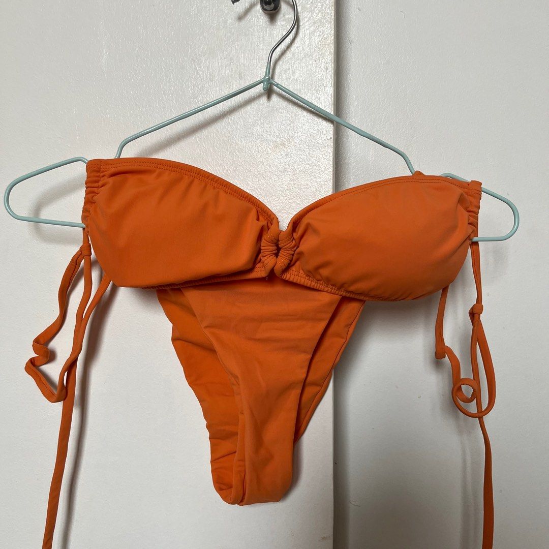 Sewlocal Letti bikini in color rust (Category: Bikinis & Swimsuits) located in Manila. Submitted by bdarx_ (Listing ID 1332805207, Image 2). Description: Top- S-M bust 33-34 Bottom- S-M (forgot the design) Both in color rust Used once to fit, too big for me Helping tags: bikini, sewlocal, eighthmermaid, blackbough.