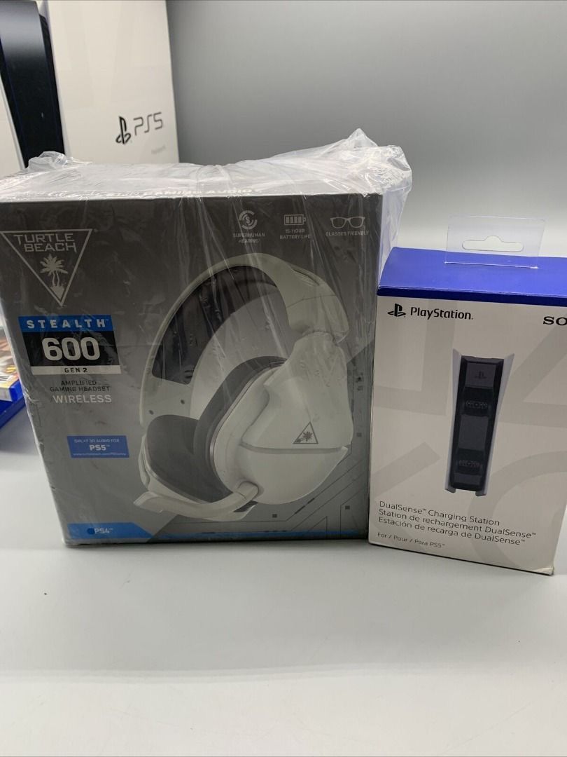 Sony PS5 Playstation 5 Disc Edition Console Bundle w/ 2 Controllers , 5