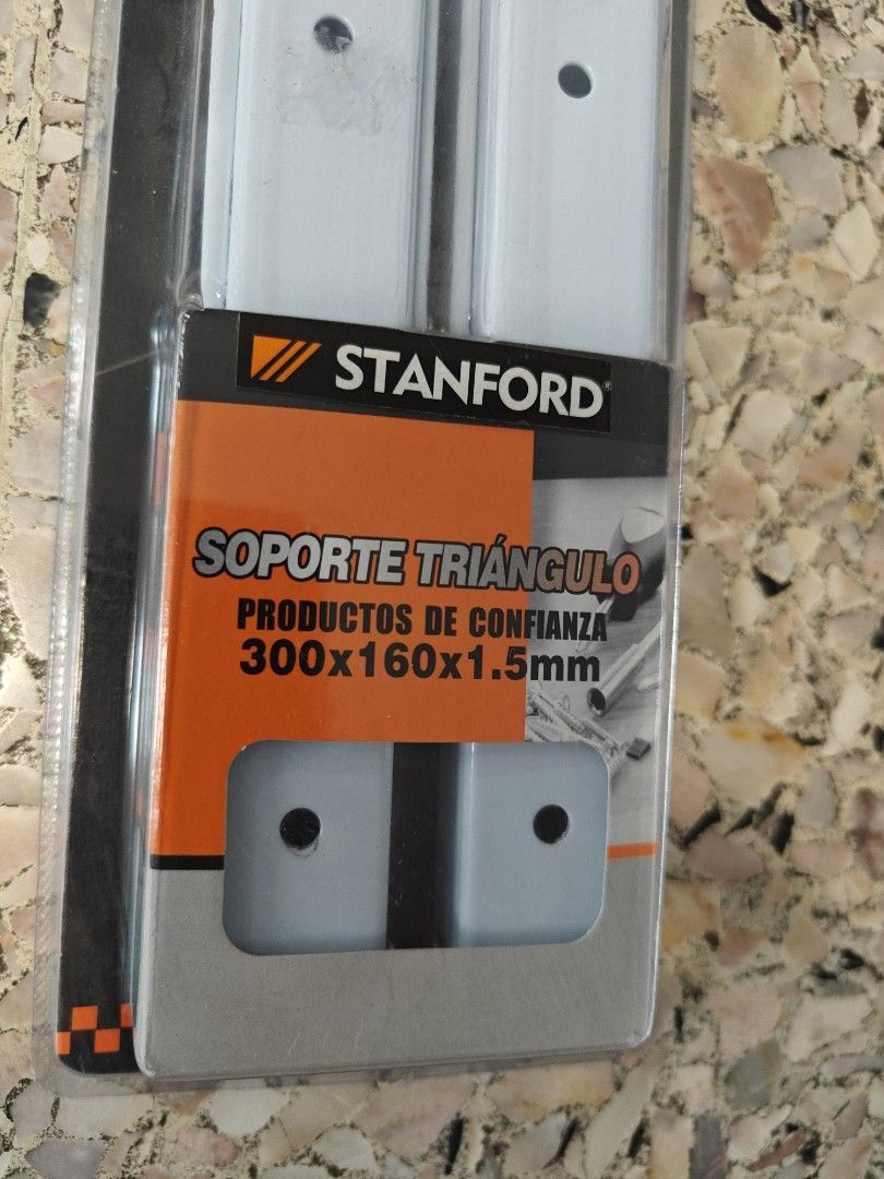Stanford triangular support holder (Category: Home Improvement Tools & Accessories) located in Singapore. Submitted by jen58361 (Listing ID 1332875813, Image 2). Description: Stanford triangular support holder white 300x160x1.5mm 1 pair as in picture.