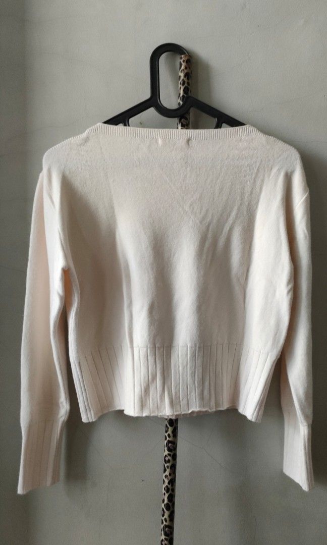 Sweater crop polos top