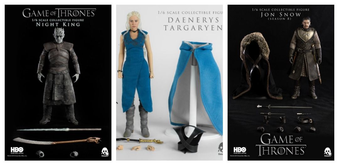 Threezero Game of Thrones 1/6 Night King/Daenerys Targaryen/Jon