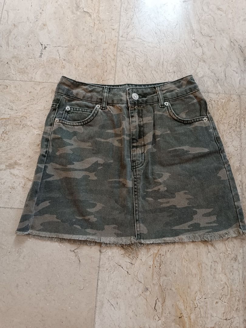 Camo skirt topshop shop