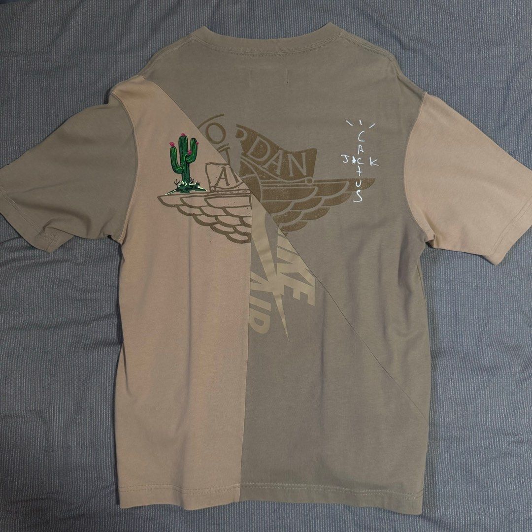 cactus jack khaki shirt