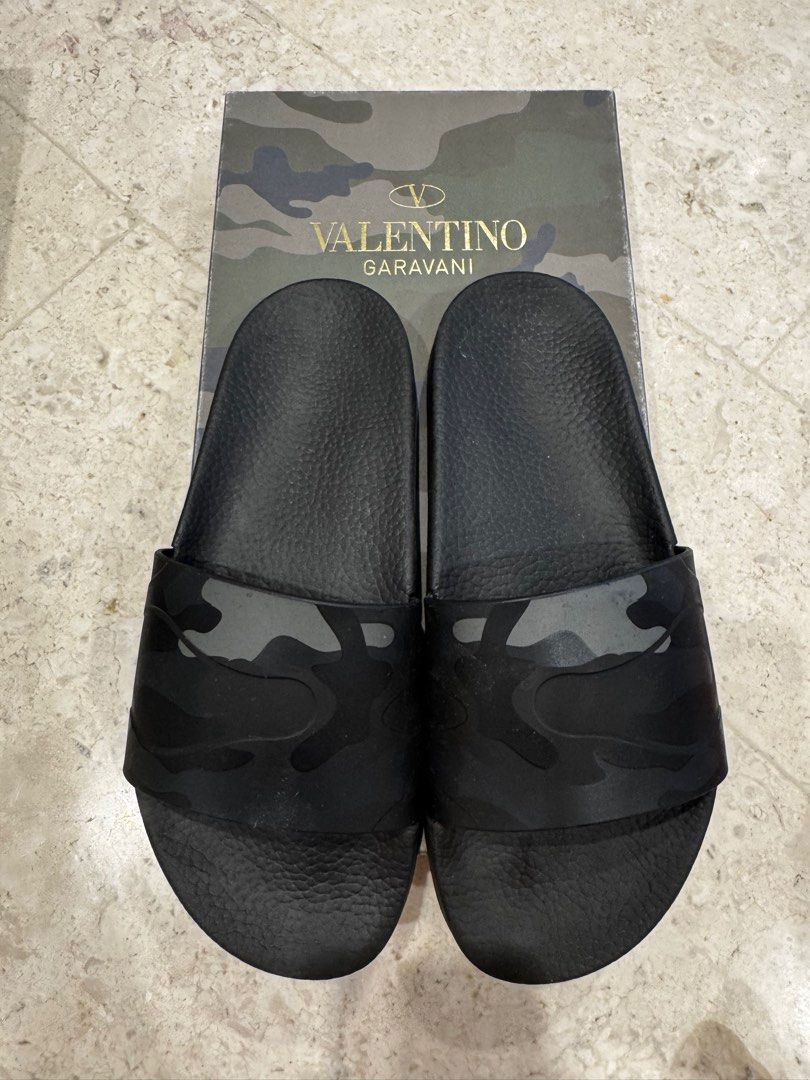 Valentino camo slides outlet