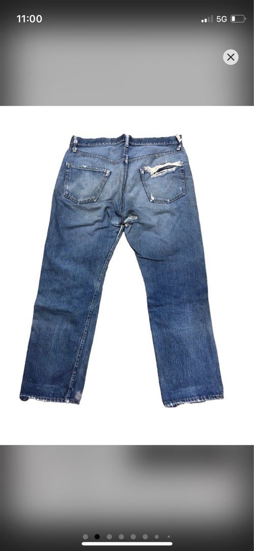 vintage levis J button