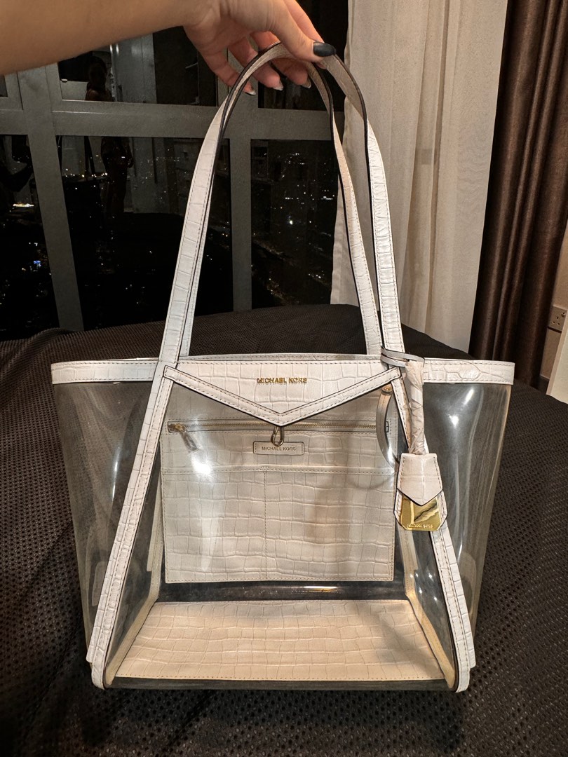 michael kors whitney clear bag