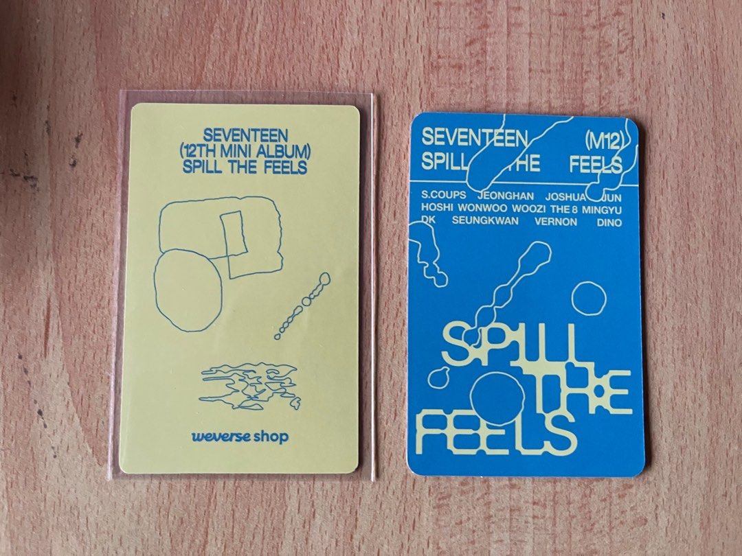 wtt] seventeen svt spill the feels woozi joshua pc weverse pob