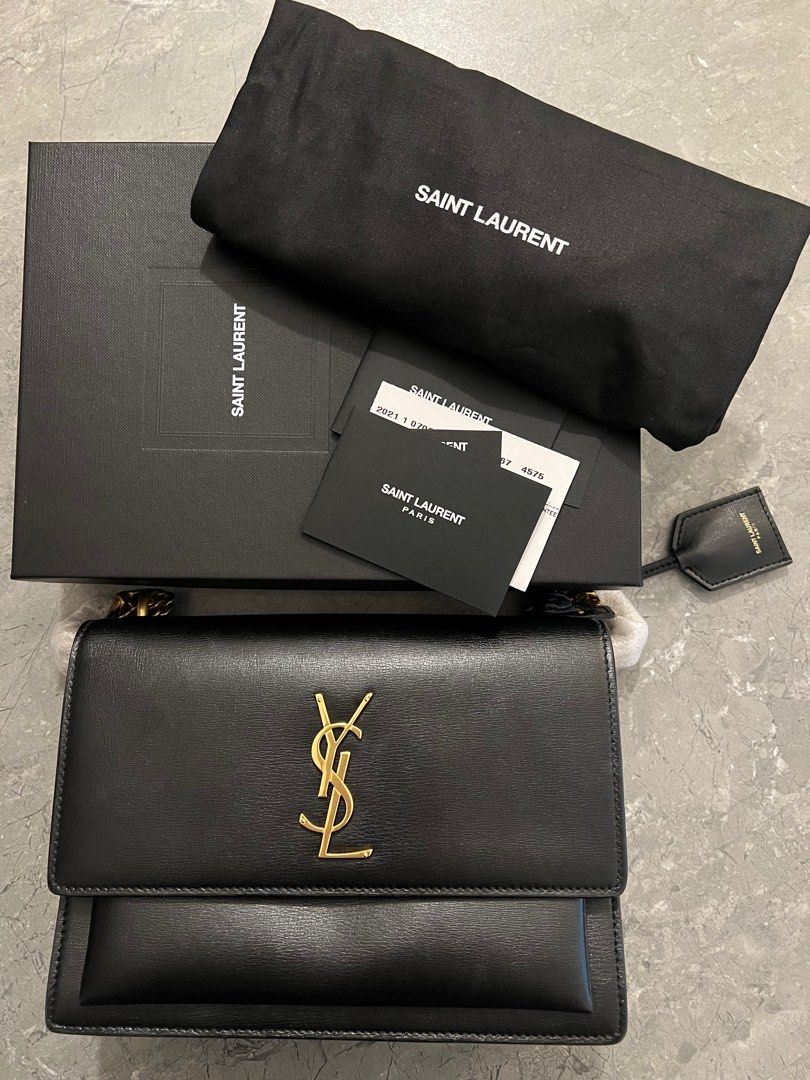 Ysl sunset medium smooth leather on sale
