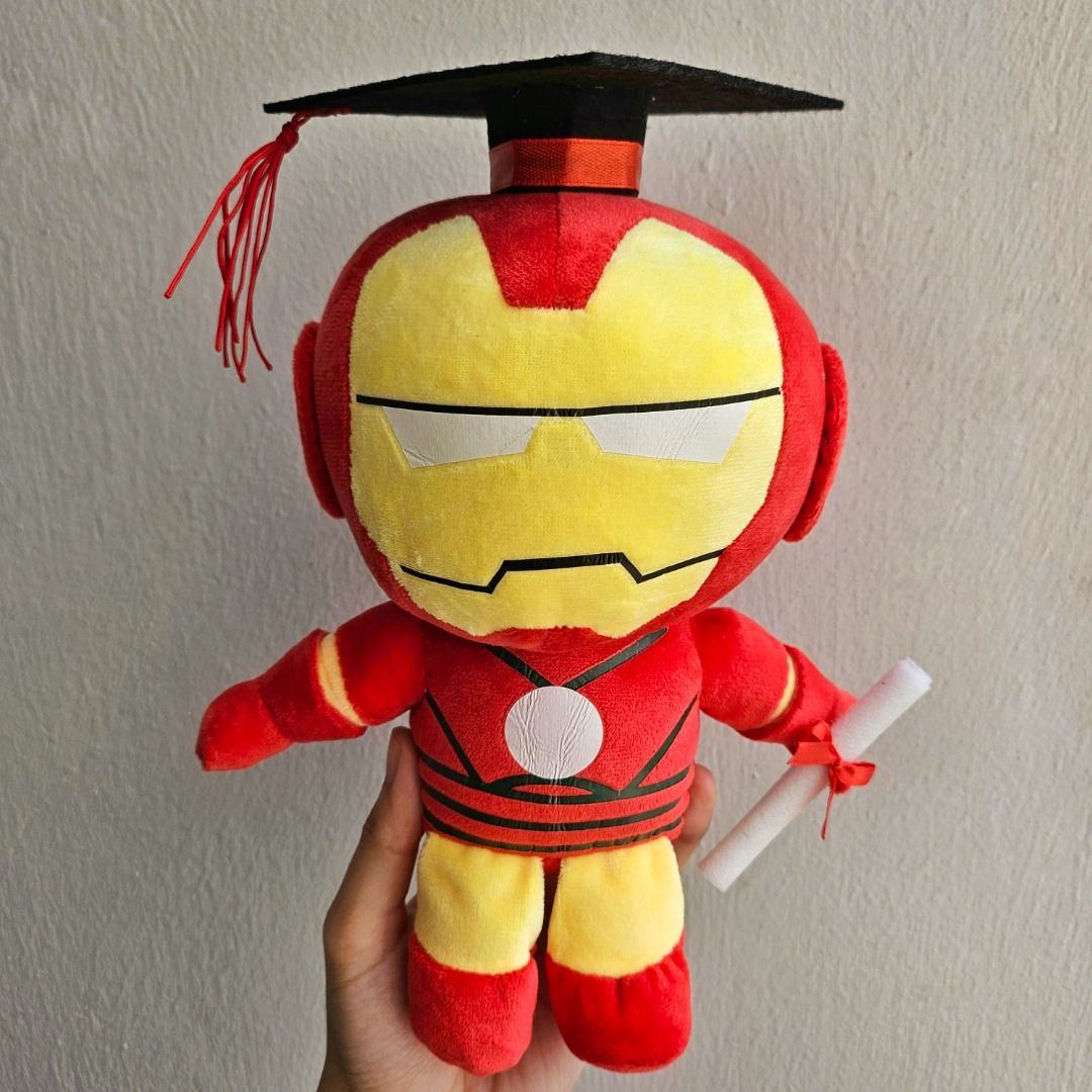 20cm Iron Man Graduation Plush, Hobbies Toys, Toys Games on