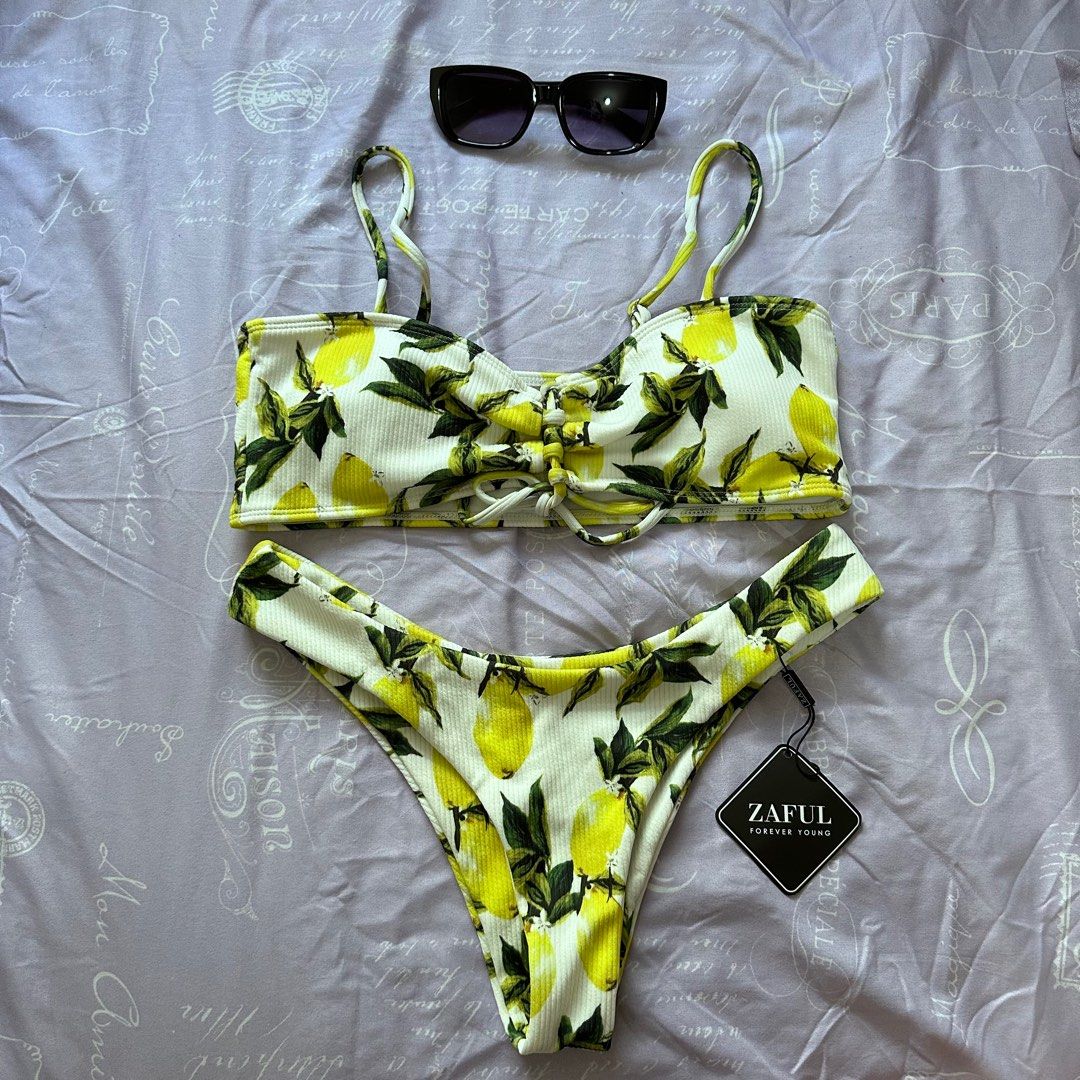 2pc Lemon Bikini swimsuit Women s Fashion Swimwear Bikinis Swimsuits on Carousell