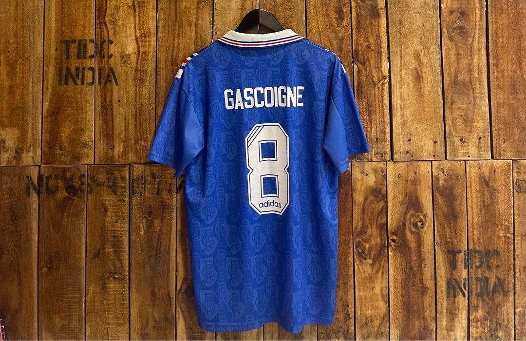 Paul Gascoigne 1996-97 GLASGOW RANGERS soccer/football jersey