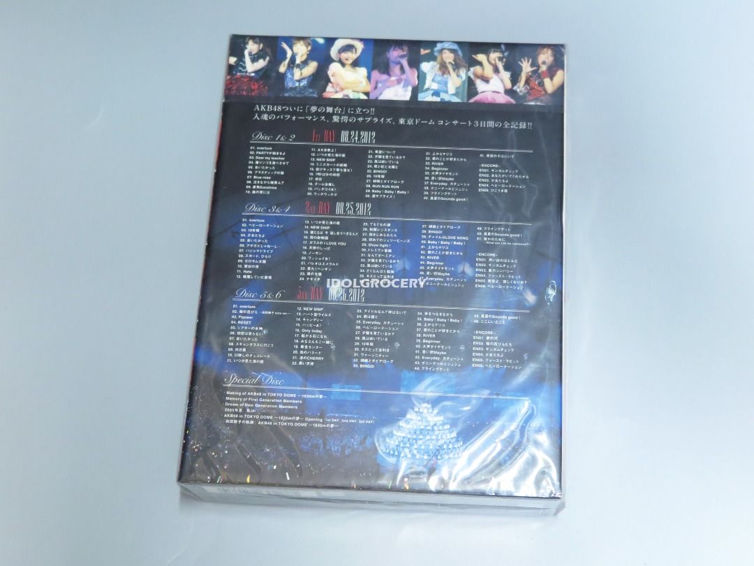 AKB48 in Tokyo Dome 1830mの夢Blu-ray Box 初回限定盤日本版