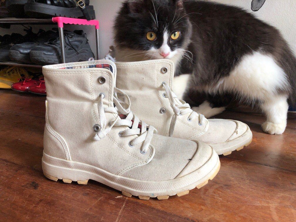 Canvas lace up boots cheap