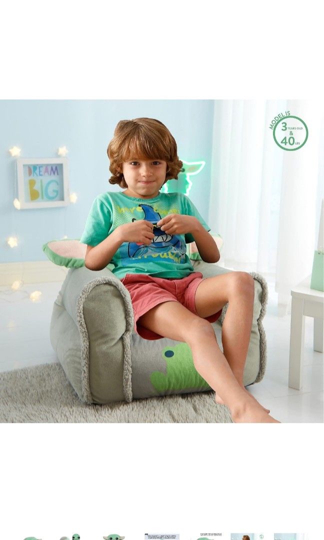Baby Yoda beanbag chair kids Babies Kids Baby Nursery Kids Furniture Kids Tables Chairs on Carousell