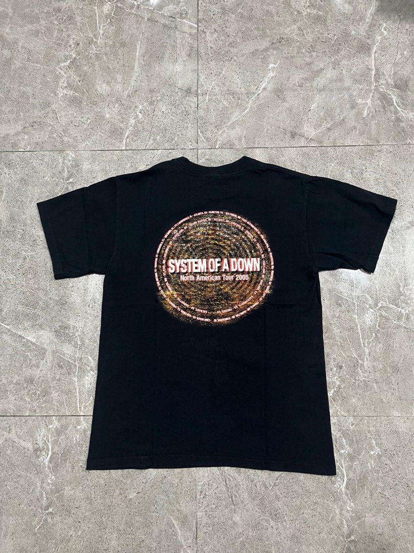 Vintage vtg system of a down SOAD tour 2005 Men s Fashion Tops Sets Tshirts Polo Shirts on Carousell