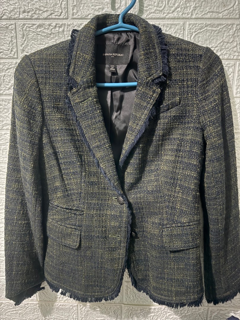 Banana republic tweed jacket womens shop