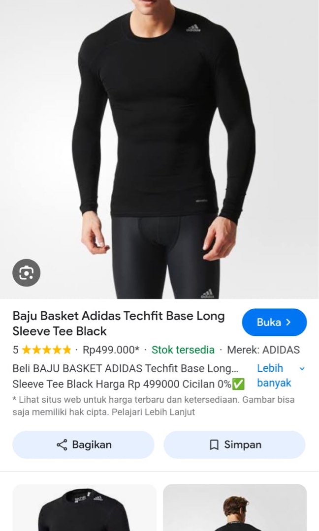 Jual baselayer adidas techfit sale