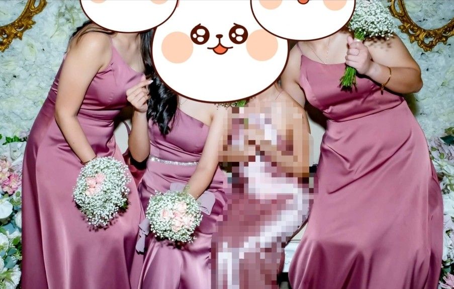 Old rose gown for bridesmaid discount