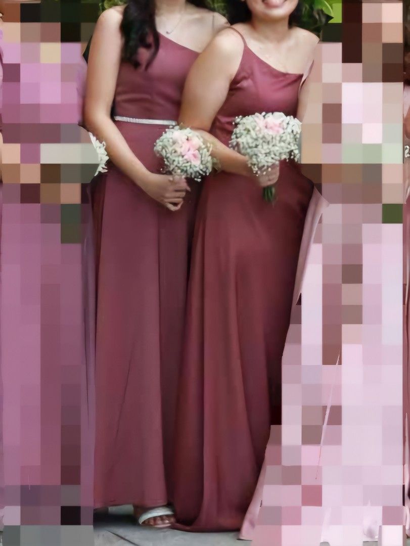 Old rose gown for bridesmaid 2025